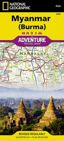 Wegenkaart - landkaart 3025 Adventure Map Myanmar - Birma | National Geographic