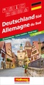 Wegenkaart - landkaart Duitsland zuid - Deutschland sud | Hallwag