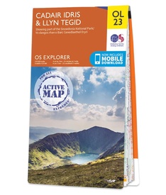 Wandelkaart - Topografische kaart 23 OS Explorer Map | Active Cadair Idris / Bala Lake / Llyn Tegid | Ordnance Survey