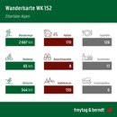 Fietskaart - Wandelkaart 152 Zillertaler Alpen- | Freytag & Berndt