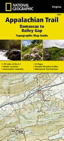 Wandelgids 1503 Topographic Map Guide Appalachian Trail – Damascus to Bailey Gap | National Geographic