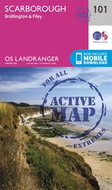 Wandelkaart - Topografische kaart 101 Landranger Active Scarborough, Bridlington & Filey | Ordnance Survey