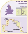 Wandelkaart Cleveland Way | Harvey Maps