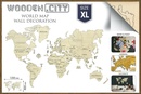 Wereldkaart van hout - Legpuzzel Wooden World Map Extra Large | Wooden City