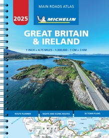 Wegenatlas Great Britain and Ireland 2025 - Main Roads Atlas (A4-Spiral) | Michelin