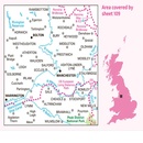 Wandelkaart - Topografische kaart 109 Landranger Manchester, Bolton & Warrington | Ordnance Survey