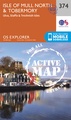 Wandelkaart - Topografische kaart 374 OS Explorer Map | Active Isle of Mull North / Tobermory | Ordnance Survey