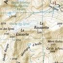 Wandelatlas 4001 Topographic Map Guide Haute Route Chamonix to Zermatt | National Geographic