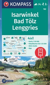 Wandelkaart 182 Isarwinkel - Bad Tölz - Lenggries | Kompass