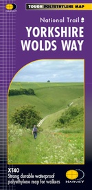 Wandelkaart Yorkshire Wolds Way | Harvey Maps