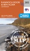 Wandelkaart - Topografische kaart 385 OS Explorer Map | Active Rannoch Moor / Ben Alder / Loch Rannoch | Ordnance Survey