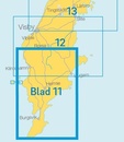 Wandelkaart - Topografische kaart 11 Sverigeserien Södra Gotland zuid | Norstedts