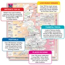 Wegenkaart - landkaart Great British Music Map | Strumpshaw, Tincleton & Giggleswick's Marvellous Maps