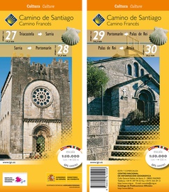 Wandelkaart 27-30 Camino Santiago de Compostella Triacastela - Arzúa | CNIG - Instituto Geográfico Nacional