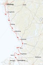 Fietsgids - Fietsatlas Cykelatlas SE Kattegattleden 1:50.000 | Calazo