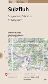Wandelkaart - Topografische kaart 1157 Sulzfluh | Swisstopo