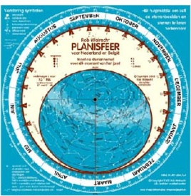 Sterrenkaart - Planisfeer 52 graden NB Voor Nederland en België | Rob Walrecht Productions