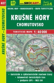 Wandelkaart 407 Krušné hory - Chomutovsko - Erzgebirge | Shocart