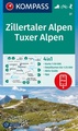 Wandelkaart 37 Zillertaler Alpen - Tuxer Alpen | Kompass