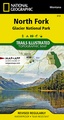 Wandelkaart 313 Topographic Map Guide North Fork: Glacier National Park | National Geographic