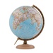 Wereldbol - Globe 13 Gold Classic Blauw ø 30 cm | Nederlandstalig | Met verlichting | National Geographic