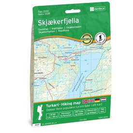 Wandelkaart 3049 Topo 3000 Skjakerfjella | Nordeca