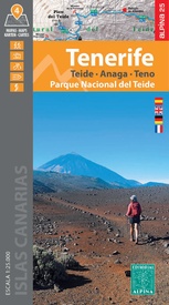 Wandelkaart Tenerife - PN Teide - Anaga - Teno 4 kaarten | Editorial Alpina