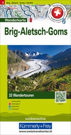 Wandelkaart 6 Aletsch-Goms / Brig | Hallwag