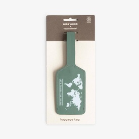 Bagagelabel groen | Miss Wood