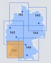 Wegenkaart - landkaart 545 Baden Wurtemberg, Duitsland Zuid-West | Michelin