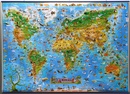 Kinderwereldkaart Animals of the World | 137 x 97 cm | Dino's Maps