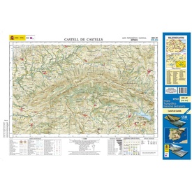 Topografische kaart 821-IV Castell de Castells | CNIG - Instituto Geográfico Nacional1