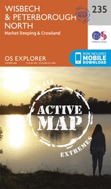 Wandelkaart - Topografische kaart 235 OS Explorer Map | Active Wisbech / Peterborough North | Ordnance Survey