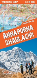 Wandelkaart Trekking map Annapurna Dhaulagiri | TerraQuest