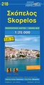 Wandelkaart - Wegenkaart - landkaart 218 Skopelos | Road Editions