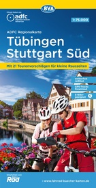 Fietskaart ADFC Regionalkarte Tübingen - Stuttgart Süd | BVA BikeMedia