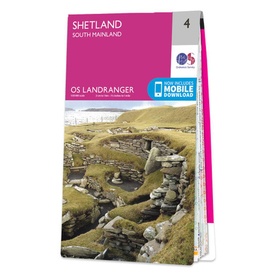 Wandelkaart - Topografische kaart 004 Landranger Shetland - South Mainland | Ordnance Survey