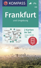 Wandelkaart 828 Frankfurt und Umgebung | Kompass