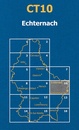 Topografische kaart - Wandelkaart 10 CT LUX Echternach | Topografische dienst Luxemburg