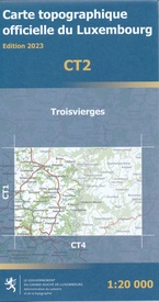 Topografische kaart - Wandelkaart 2 CT LUX Troisverges | Topografische dienst Luxemburg