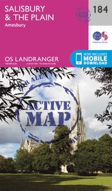 Wandelkaart - Topografische kaart 184 Landranger Active Salisbury / The Plain | Ordnance Survey