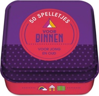 Binnen 50 spelletjes voor binnen in blik