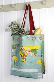 Tas & shopper met wereldkaart | Rex London