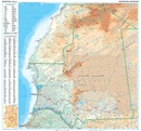 Wegenkaart - landkaart Mauritania - Mauritanië en Westelijke Sahara | Gizi Map