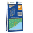 Topografische kaart - Wandelkaart 81 Discovery Cork, Waterford | Ordnance Survey Ireland