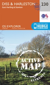 Wandelkaart - Topografische kaart 230 OS Explorer Map | Active Diss / Harleston | Ordnance Survey