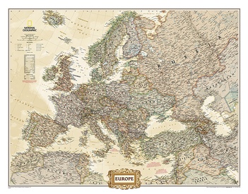 Wandkaart 20323 Europa, politiek & antiek, 77 x 60 cm | National Geographic