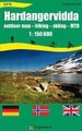 Wandelkaart - Wegenkaart - landkaart Hardangervidda | Projekt Nord