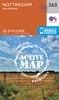 Wandelkaart - Topografische kaart 260 OS Explorer Map | Active Nottingham / Vale of Belvoir | Ordnance Survey