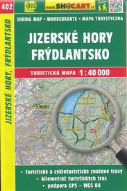 Wandelkaart 402 Jizerské hory, Frýdlantsko - Isergebirge | Shocart